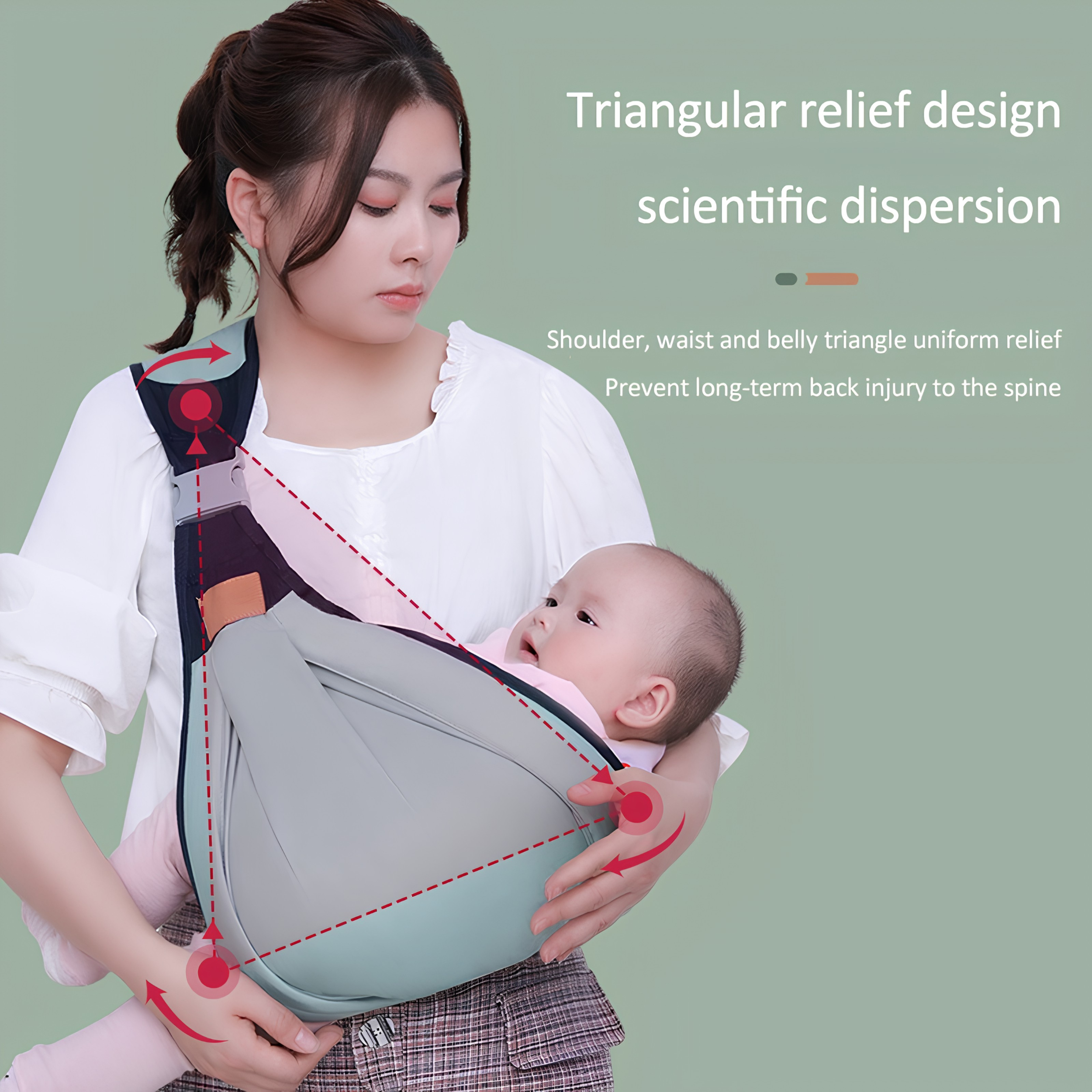 Breathable Baby Carrier with Hip Support