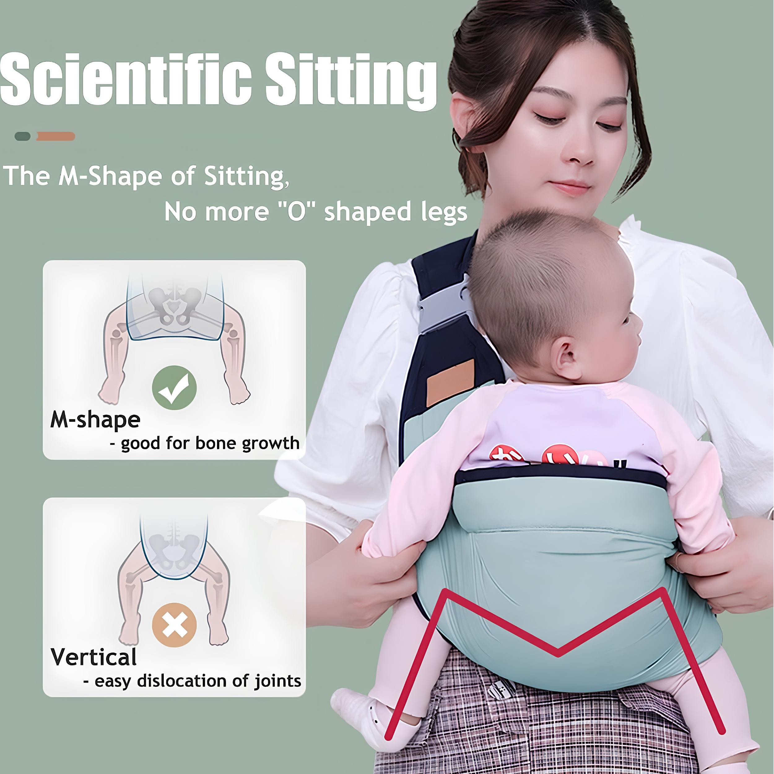 Breathable Baby Carrier with Hip Support
