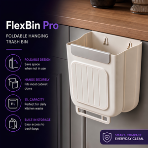 FlexBin™ Pro – Foldable Hanging Kitchen Trash Bin