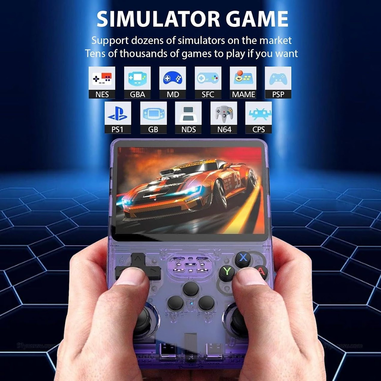 R36S Pro Retro Handheld Game Console – 3.5 IPS Portable Gaming Device with 64GB & 15,000+ Games