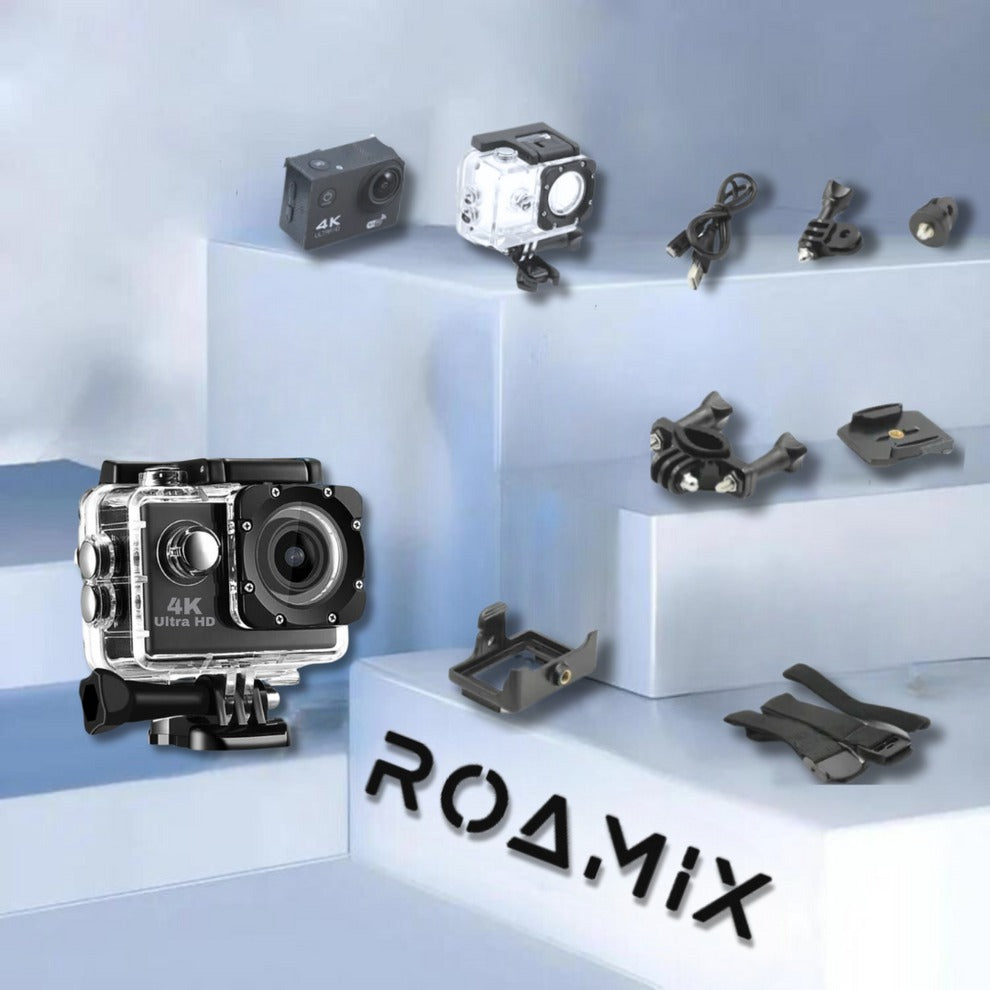 Roamix Vision+ 4K Action Camera – Waterproof Ultra HD Adventure Camera
