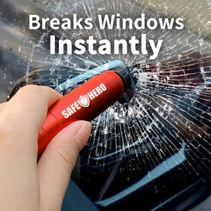Flash Hammer – Emergency Car Safety Hammer with LED Torch & Seatbelt Cutter