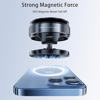 Thetree  360 Magnetic Car Phone Holder – Vacuum Adsorption Suction Cup Mount