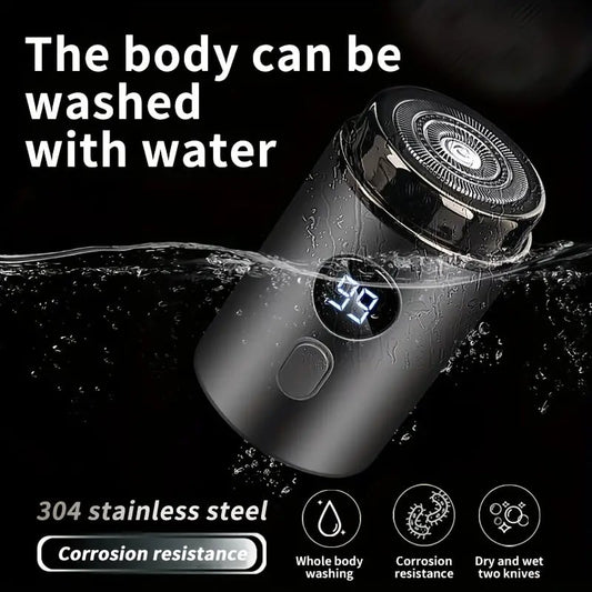 Mini Portable Electric Shaver – USB Rechargeable Grooming Tool