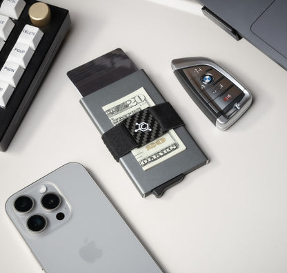 Slim RFID-Blocking Aluminum Wallet with Quick-Deploy™ Card Access