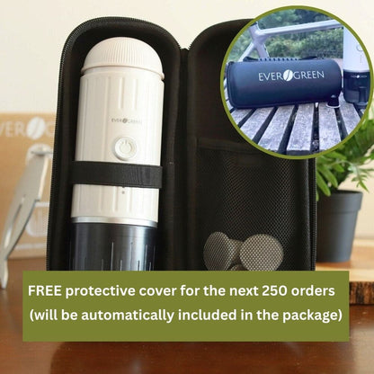 Nomaduo® by Evergreen® – Portable Coffee Machine for Capsules & Ground Coffee