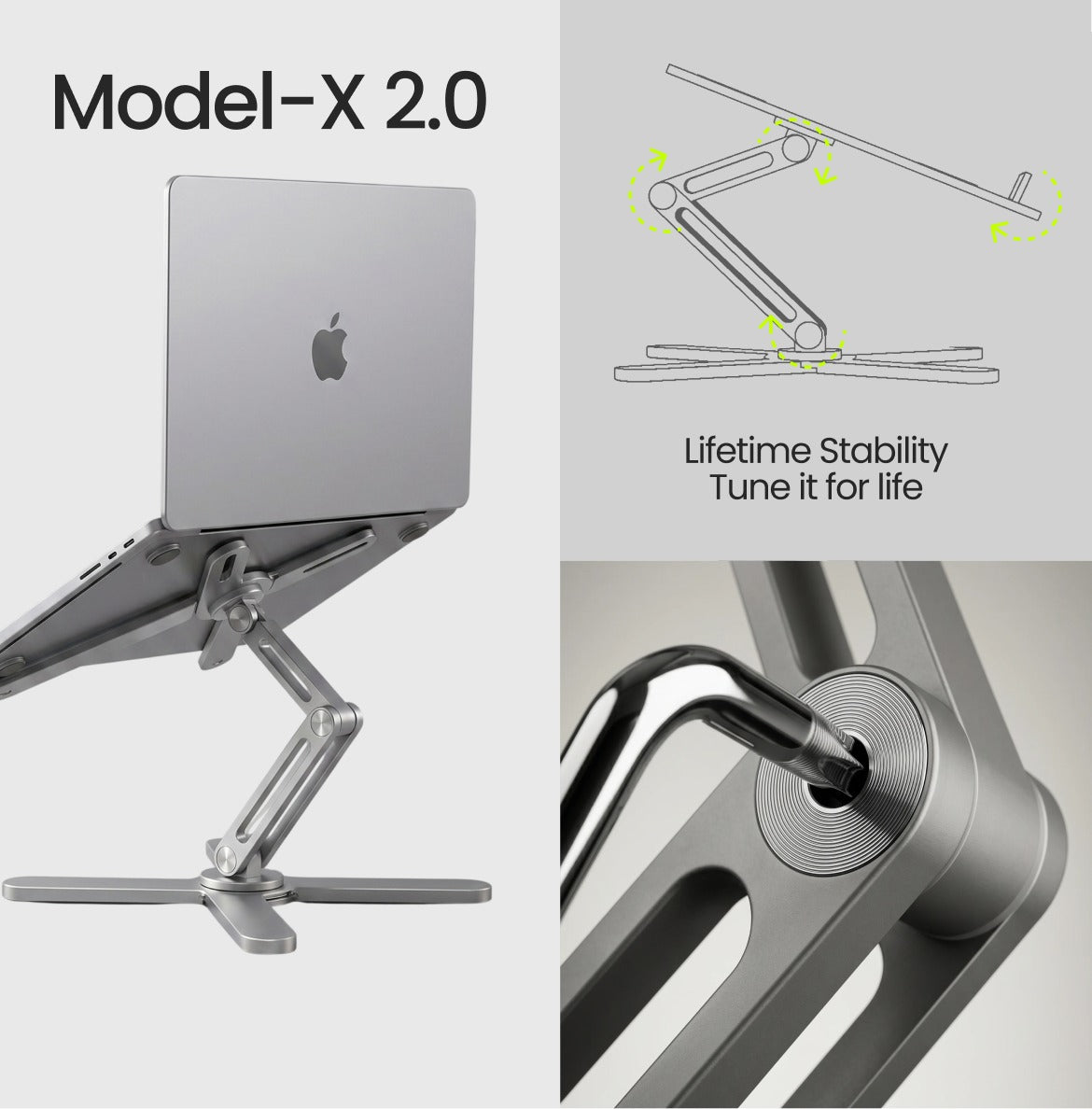 Foldable Aluminum Laptop Stand