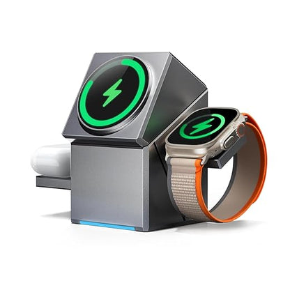 Three-in-one Foldable Vertical 15w Wireless Charger