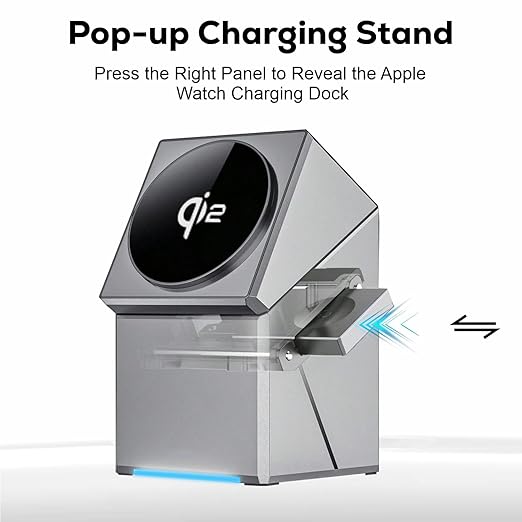 Three-in-one Foldable Vertical 15w Wireless Charger