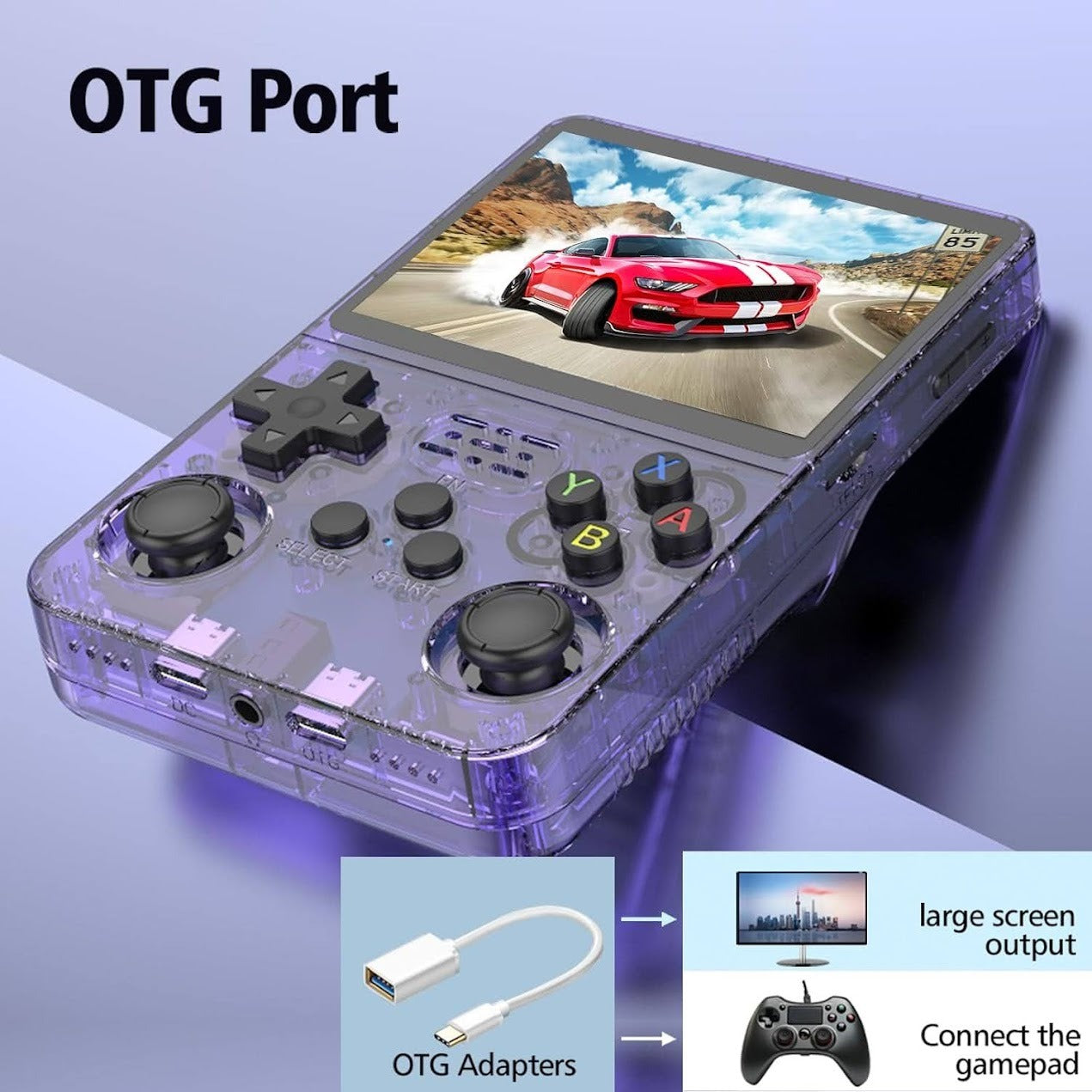 R36S Pro Retro Handheld Game Console – 3.5 IPS Portable Gaming Device with 64GB & 15,000+ Games