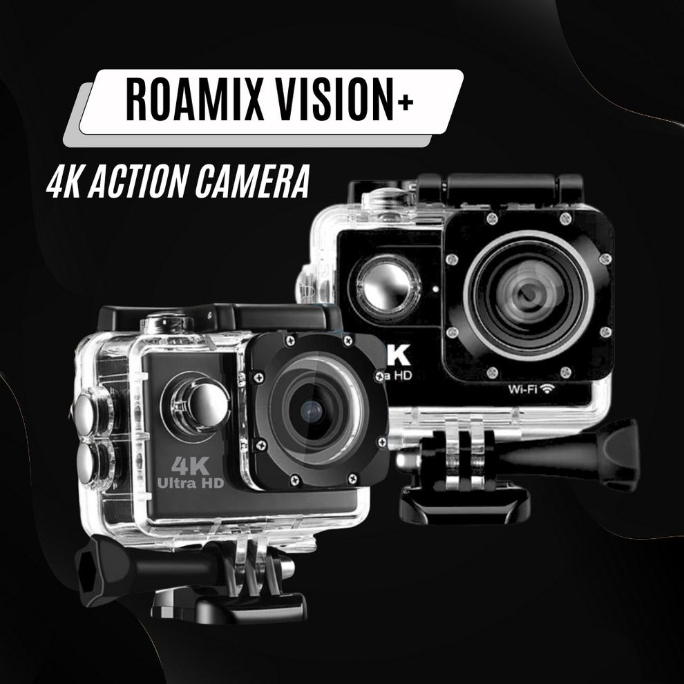 Roamix Vision+ 4K Action Camera – Waterproof Ultra HD Adventure Camera