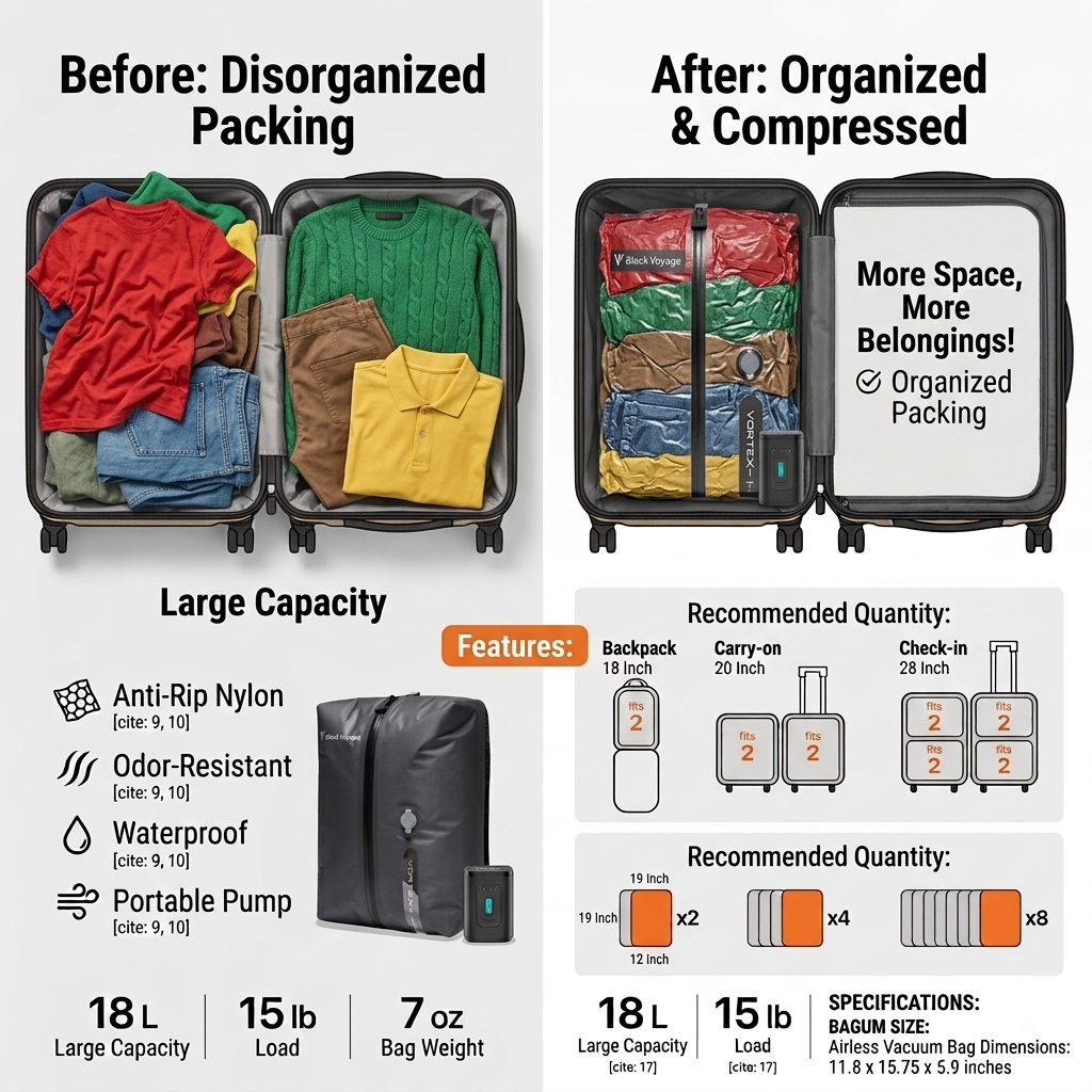Compression Travel Organizer Bag