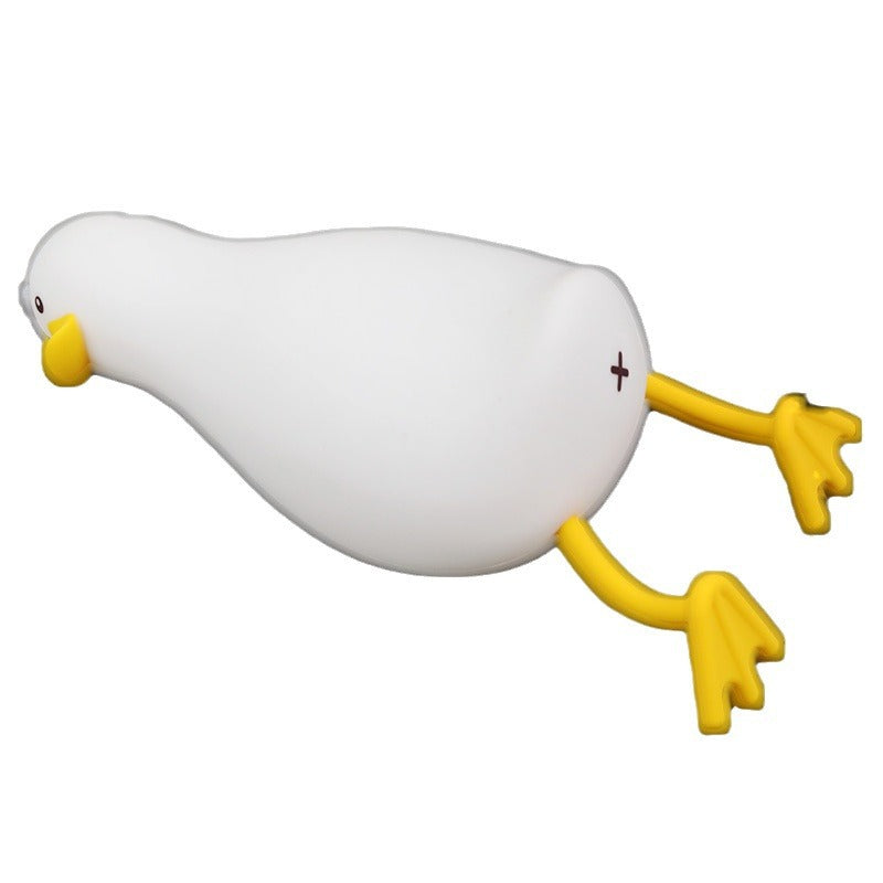 Cross-border explosions lie flat duck silicone night light