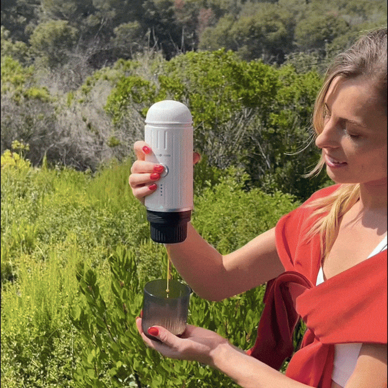 Nomaduo® by Evergreen® – Portable Coffee Machine for Capsules & Ground Coffee