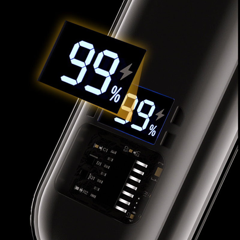 Smart Electric Nose Hair Trimmer with LED Display